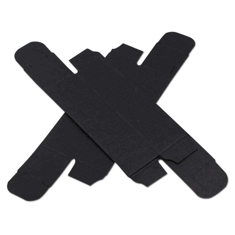 BAT Pack 50 Pack 1.41x1.41x3.54 inch Rectangle Kraft Paper DIY Lipstick Black Boxes Beauty Accessories Essence Oil Lipstick Bottle Packaging Gift