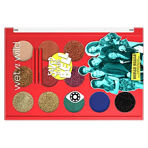 wet n wild Saved By The Bell Squad Goals Shadow Palette, Blendable Makeup Pigments, Shimmer, Matte, Sparkle Finishes,1114539