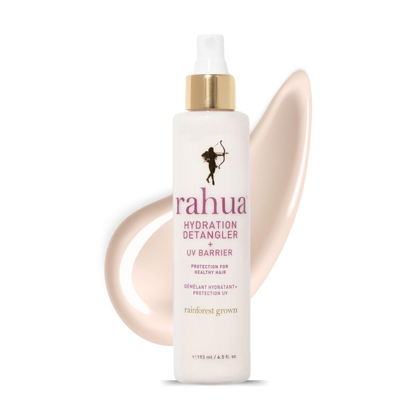 Rahua Hydration Detangler Spray + UV Barrier, Vegan Leave In Hair Spray, Conditioner for Added Shine, Damage Protection, Humidity & Frizz Control