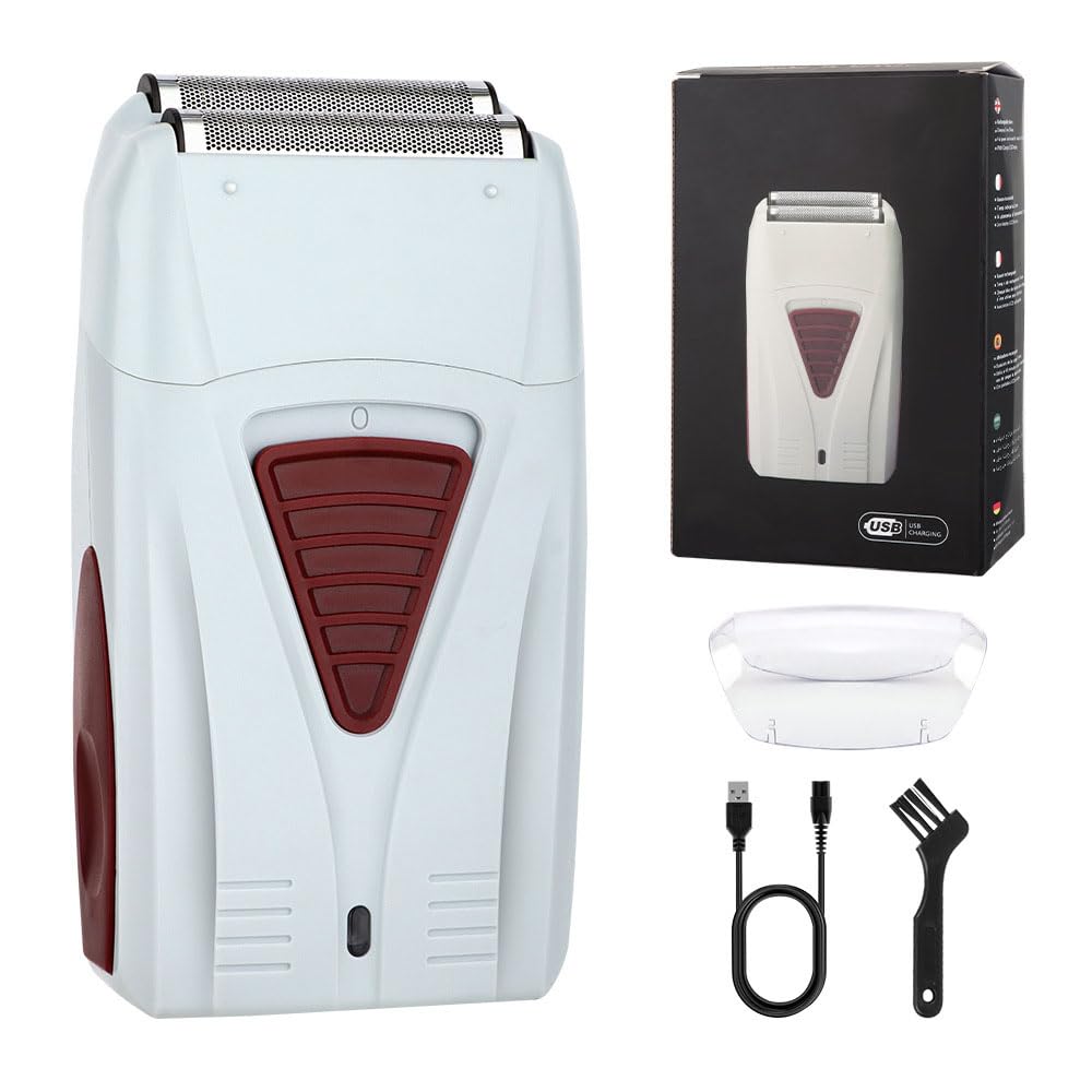 Electric Foil Shavers for Men, Dual Floating Blades for Close & Clean Shaving, Mini Portable Electric Razor with Precision-Compact Body, High Power Beauty and Personal Care QDKVTNDJZ