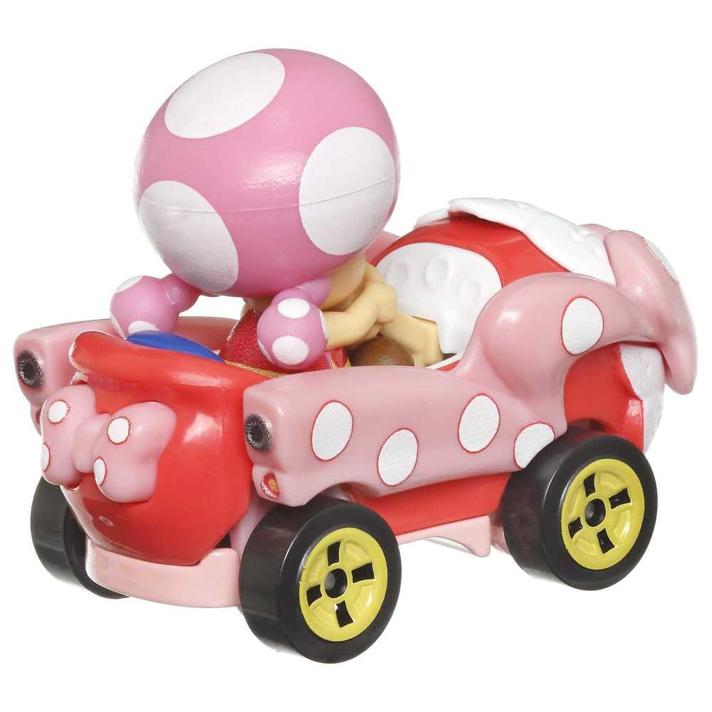 Hot Wheels Mario Kart Toadette with Birthday Girl Kart