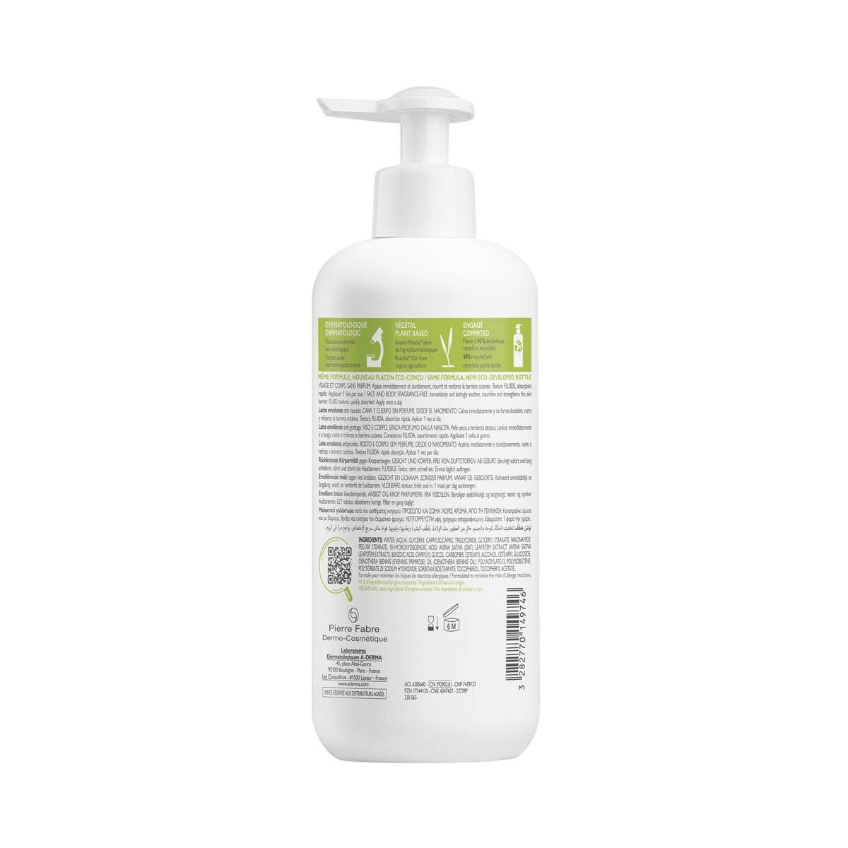 Aderma Exomega Emollient Shower Cleansing lotion 500ml