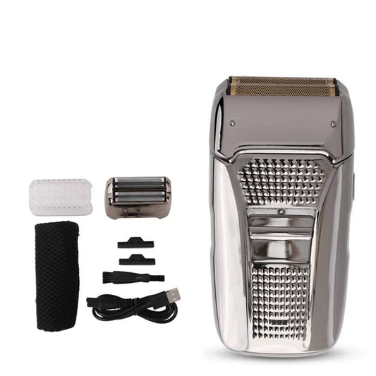 Electric Shaver Hair Cleaning Razor Beard Foil Shaving Machine Finishing Tool for Men(Silver) Beauty and Personal Care RASRGTRQ