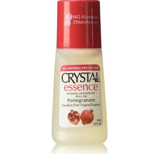 Crystal Deodorant Essence Roll-On 2.25 Ounce Pomegranate (66ml) (6 Pack) Beauty and Personal Care Crystal Essence