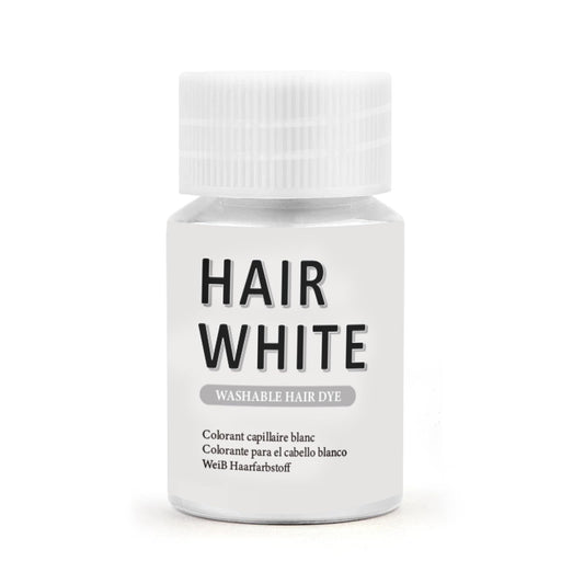 Makeup Hair White, Washable White Hair Dye for Cosplay, Halloween & Theatre - Non-Staining, Quick-Dry Formula, Idea for Dress Up Party, Santa Claus's