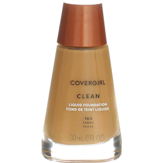 COVERGIRL Clean Liquid Makeup, Tawny (N) 165, 1.0-Ounce Bottles (Pack of 2)