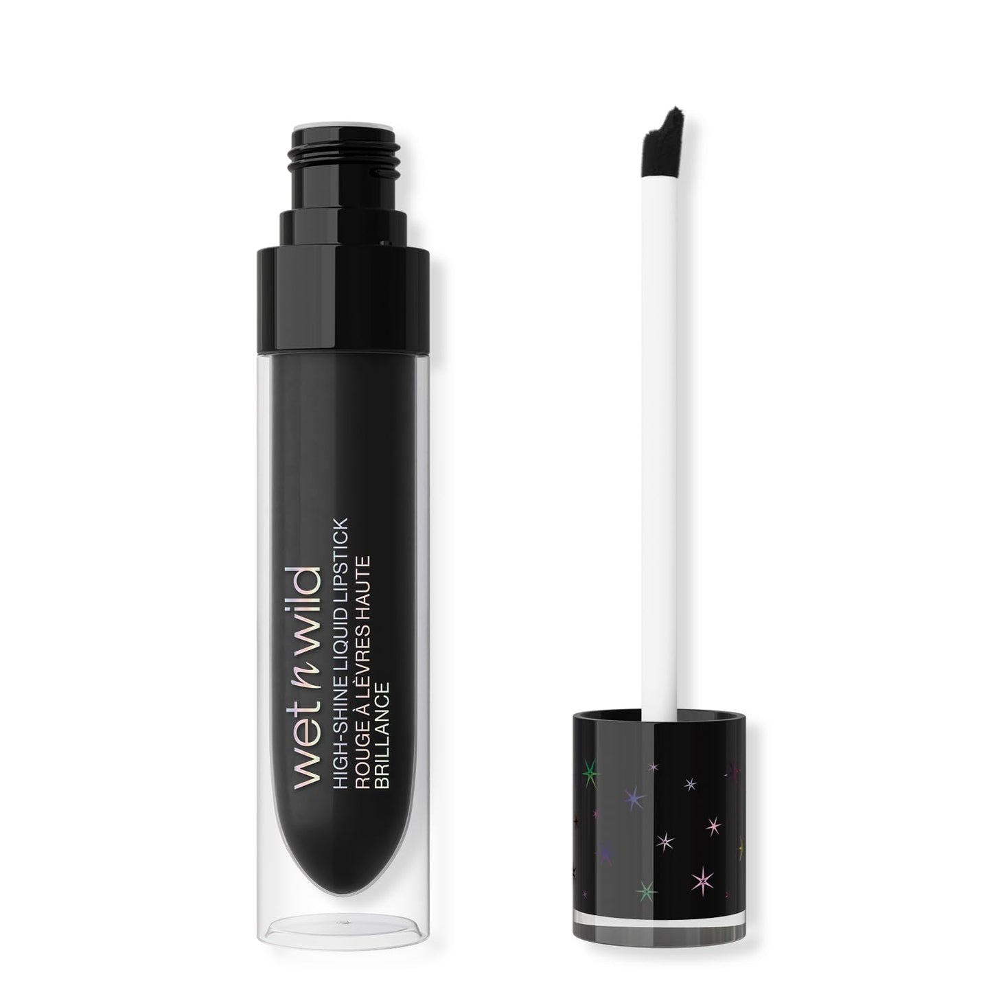 wet n wild Halloween Fantasy Makers Mega Glitter Shimmer Liquid Lipstick,High Pigmented Creamy Texture, Shimmery Blendable Formula, Cruelty-Free - Midnight Sky