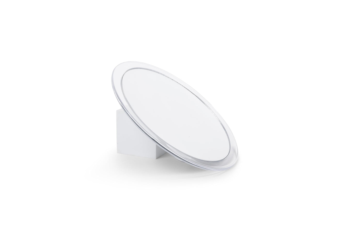 Jerdon Portable Travel Makeup Mirror - 9” Diameter Frame with 5X Magnification - Suction Cups Allow Wall Mounting - Travel Case Included - Model JSC5