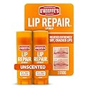 O'Keeffe's Lip Repair Unscented Lip Balm for Dry, Cracked Lips - Stick (Twin Pack) - Moisturizer for Very Dry Lips