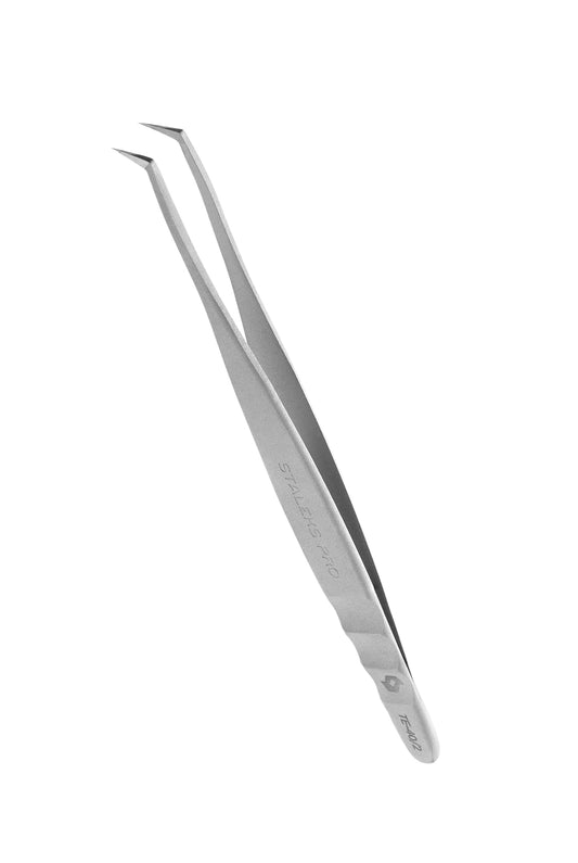 STALEKS PRO Eyelash Tweezers, Silver, Ergonomic, Stainless Steel Beauty and Personal Care STALEKS PRO