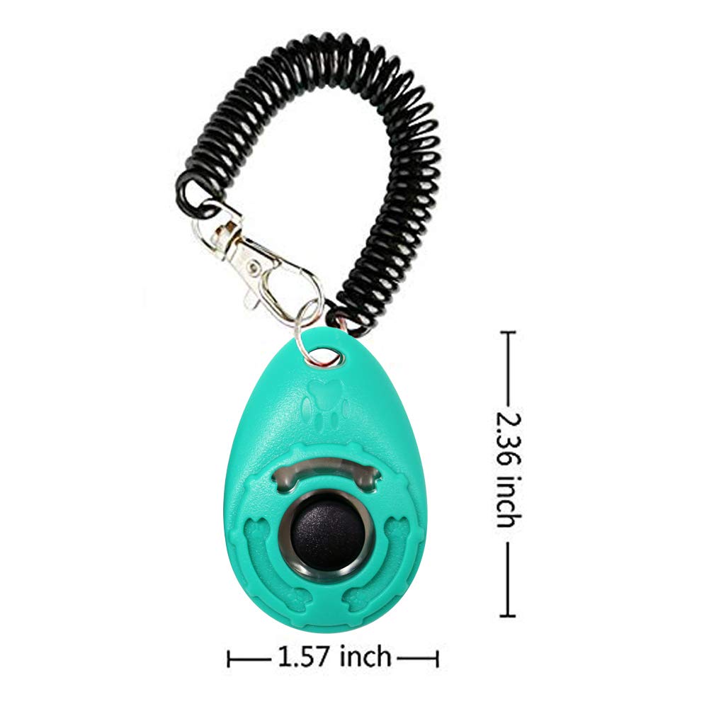 OYEFLY Dog Training Clicker 2-Pack with Wrist Strap – Durable, Lightweight, Easy-to-Use Clicker for Dogs, Cats, Puppies, Birds & Horses (Black & Blue)