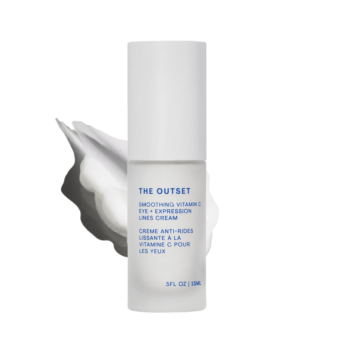 The Outset Vitamin C Eye Cream, Brightening, Hydrating & Wrinkle-Reducing for Fine Lines & Expression Wrinkles, Gentle, Fragrance-Free, Clean, Vegan