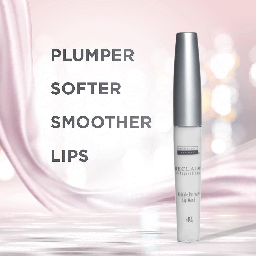 Principal Secret - Reclaim with Argireline - Wrinkle Retreat Lip Wand with Hyaluronic Acid to Replenish Dry Lips and Minimize Fine Lip Lines, 0.25 oz