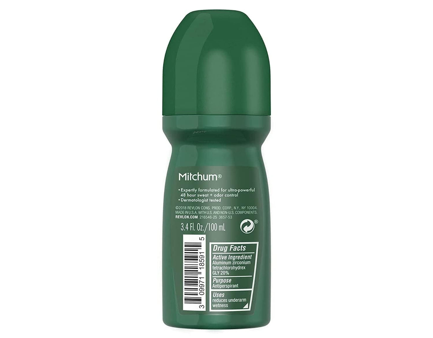 Mitchum Invisible Anti-Perspirant & Deodorant Roll-On, Unscented 3.4 oz (Pack of 2) Beauty and Personal Care Mitchum
