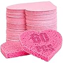 60-Count Compressed Facial Sponges | Makeup Remover Sponge | 100% Natural Cosmetic Spa Sponges for Facial Cleansing | Exfoliating Mask | Face Scrubber
