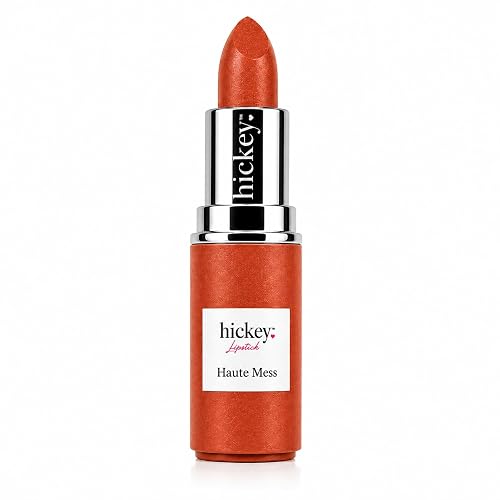 Hickey Lipstick Refill - Haute Mess (Terracotta) - Hydrating Formula with Jojoba Oil, Long Lasting Velvet Finish Lipstick for Women - Vegan &
