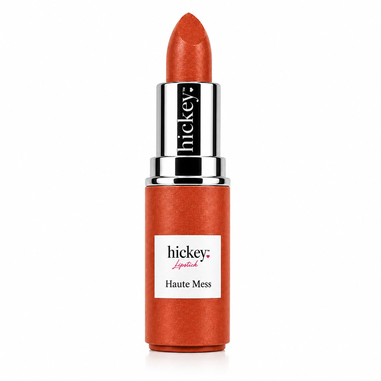 Hickey Lipstick Refill - Haute Mess (Terracotta) - Hydrating Formula with Jojoba Oil, Long Lasting Velvet Finish Lipstick for Women - Vegan &