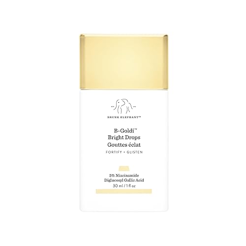 Drunk Elephant B-Goldi Bright Drops - 30 ml/1 fl oz - Illuminating Color Serum Drops - Clean Clinical Skincare - Cruelty-Free - Dermatologist-Tested