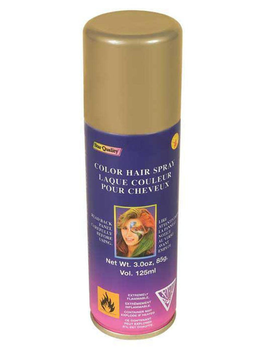 Rubies Color Hairspray, Gold