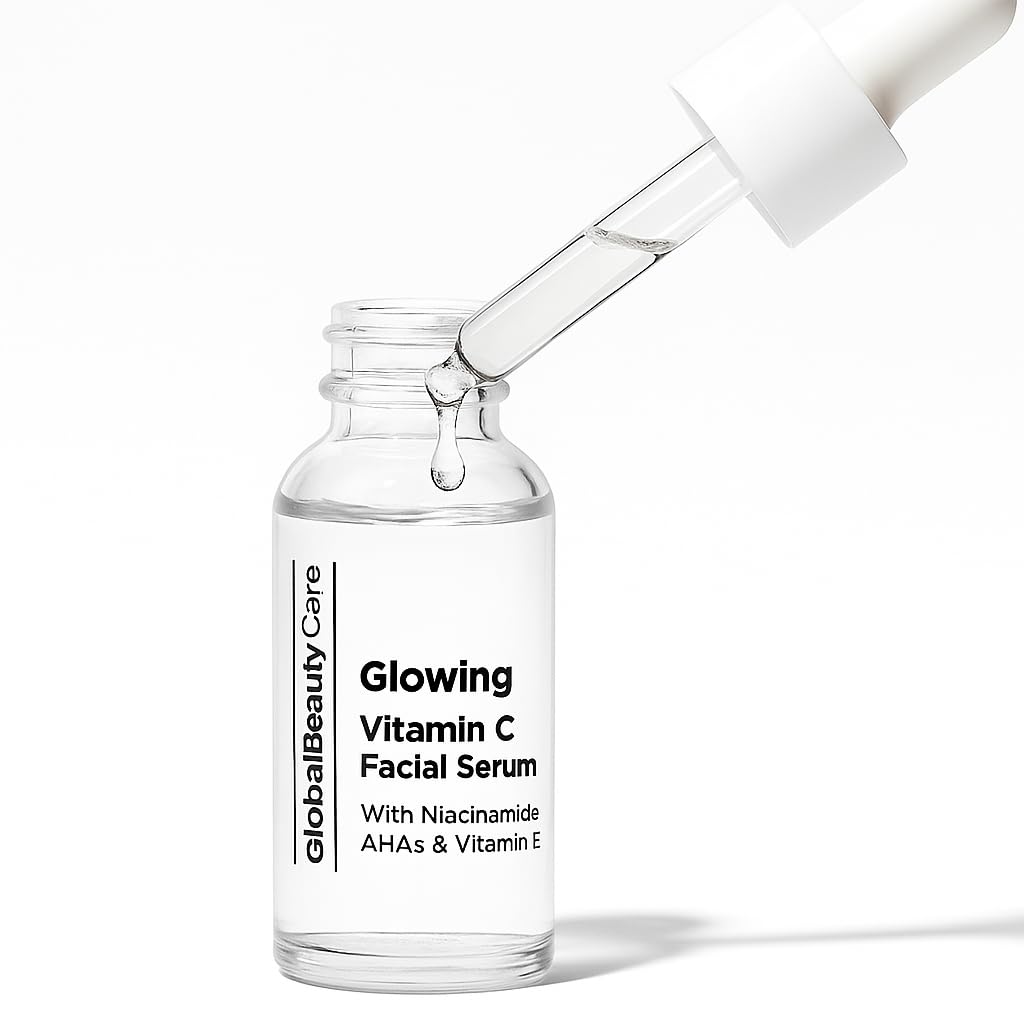 Global Beauty Care Vitamin C - Facial Serum with Niacinamide, AHA & Vitamin E 1fl oz 30ml