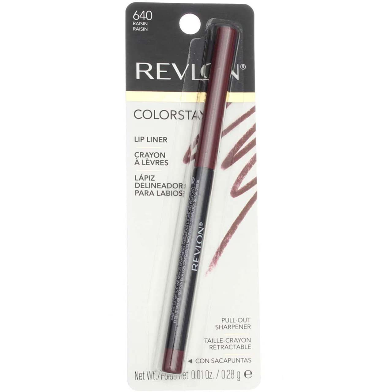 REV C/STAY LIP LINER RAISIN 640