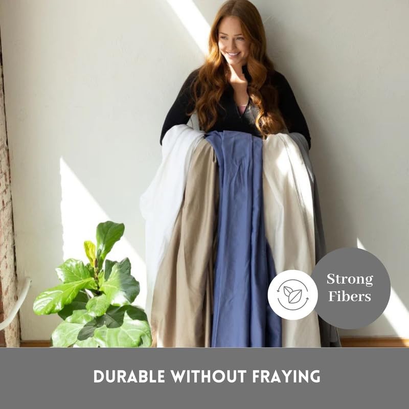 DreamFit DreamComfort 100% Natural Long Staple Cotton Sheet Set for Adjustable Bed with Elastic Corner Bands with Extra Deep Pocket up to 20 in