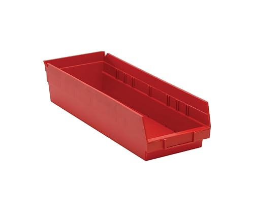 Quantum Storage QSB104 Hanging Plastic Shelf Bin Storage Containers - 17-7/8" x 6-5/8" x 4" - 20 Pack