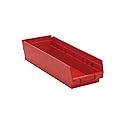 Quantum Storage QSB104 Hanging Plastic Shelf Bin Storage Containers - 17-7/8" x 6-5/8" x 4" - 20 Pack