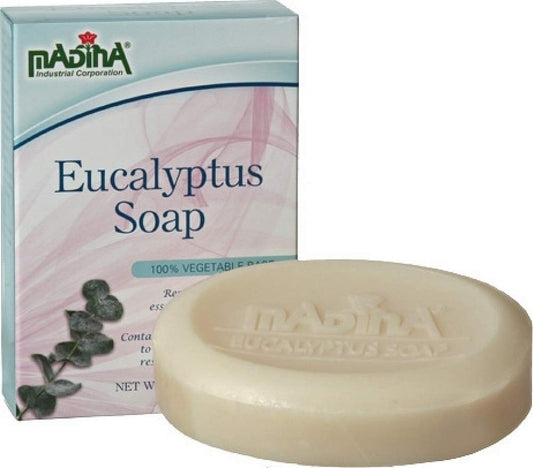 Madina Eucalyptus with Kava Kava Extract Bar Soap [Pack of 2 - Natural - 3.5 oz.] Beauty & Personal Care Madina