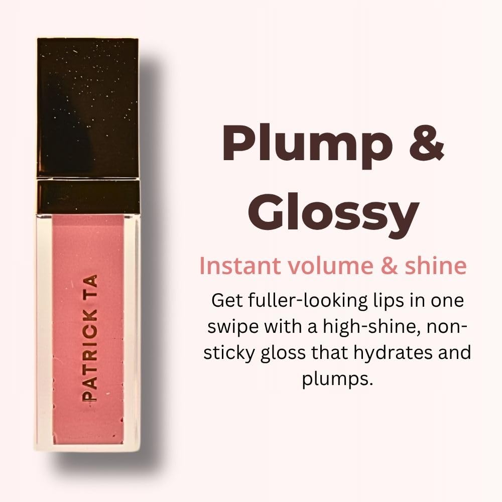 PATRICK TA Major Volume Plumping Lip Gloss - Say Less - Rich Milky Pink, Superficial