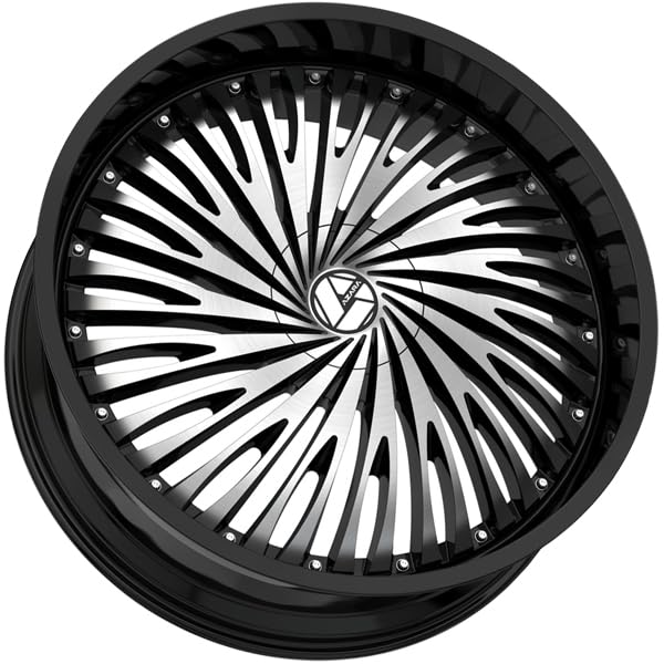 Azara AZA-526 20x8.5 5x114.3 5x120 +35 Cb 74.1 Gloss Black & Machined