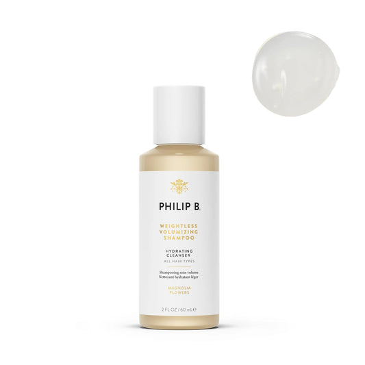 PHILIP B Weightless Volumizing Shampoo, 2 fl. oz. (60 ml) - Removes Oil and Product Build-Up, Adds Extra Body, Bounce and Shine