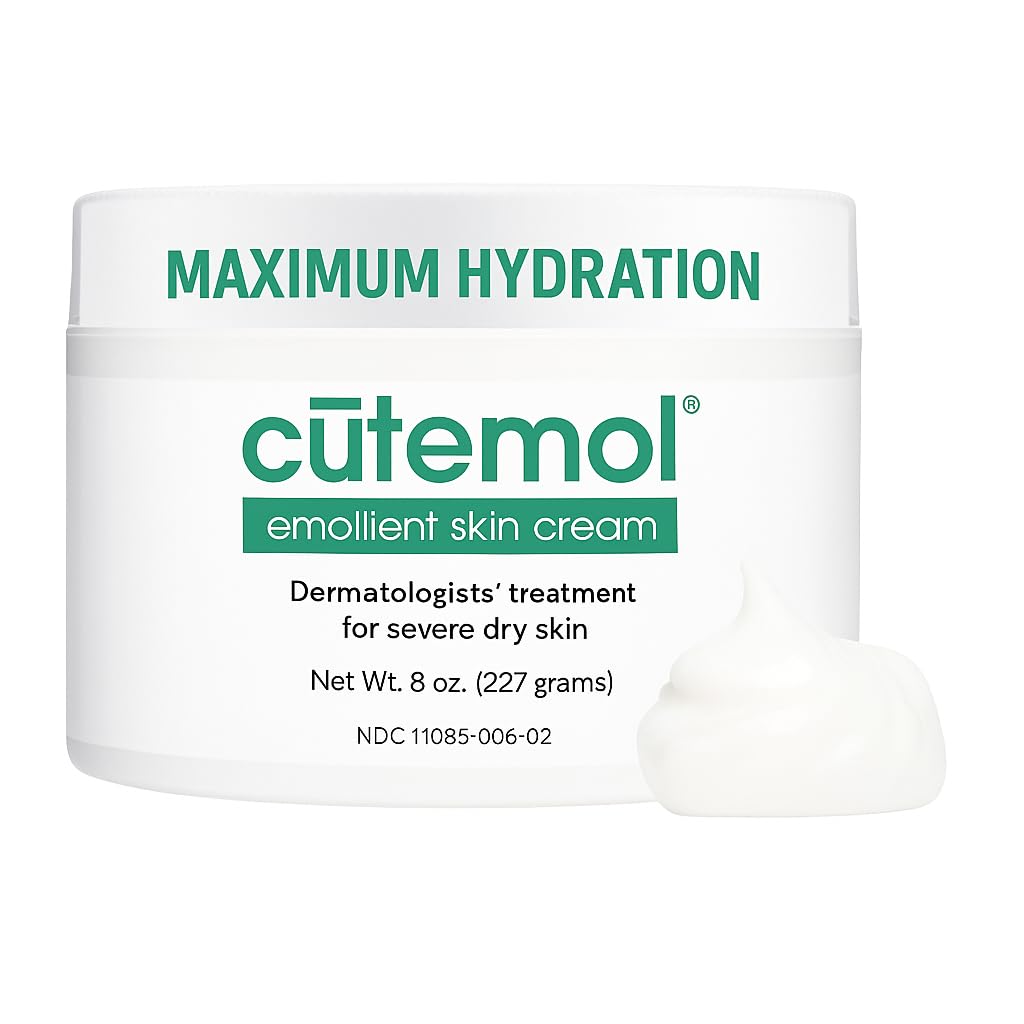 Cutemol Emollient Moisturizing Cream - Serious Moisturizer Lotion Balm for Recovering Dry, Damaged Skin - Hydration for Cracked Hands and Feet