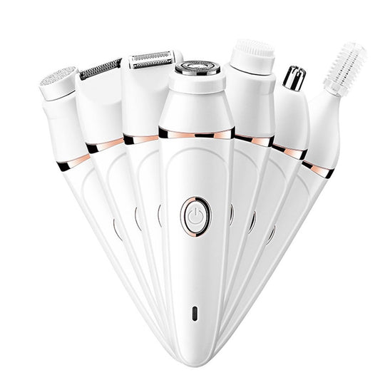 RIEONA Hair Removal for Face - Pluxyepil Pro 3.0, 7 in 1 Rechargeable Epilating and Cleansing Brush, Women Face Epilator for Women Enjoy Smooth Face Beauty and Personal Care RIEONA