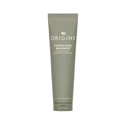 Origins Checks and Balances Frothy Face Wash | Gentle Face Cleanser for All Skin Types | With Mint, 5 Fl Oz