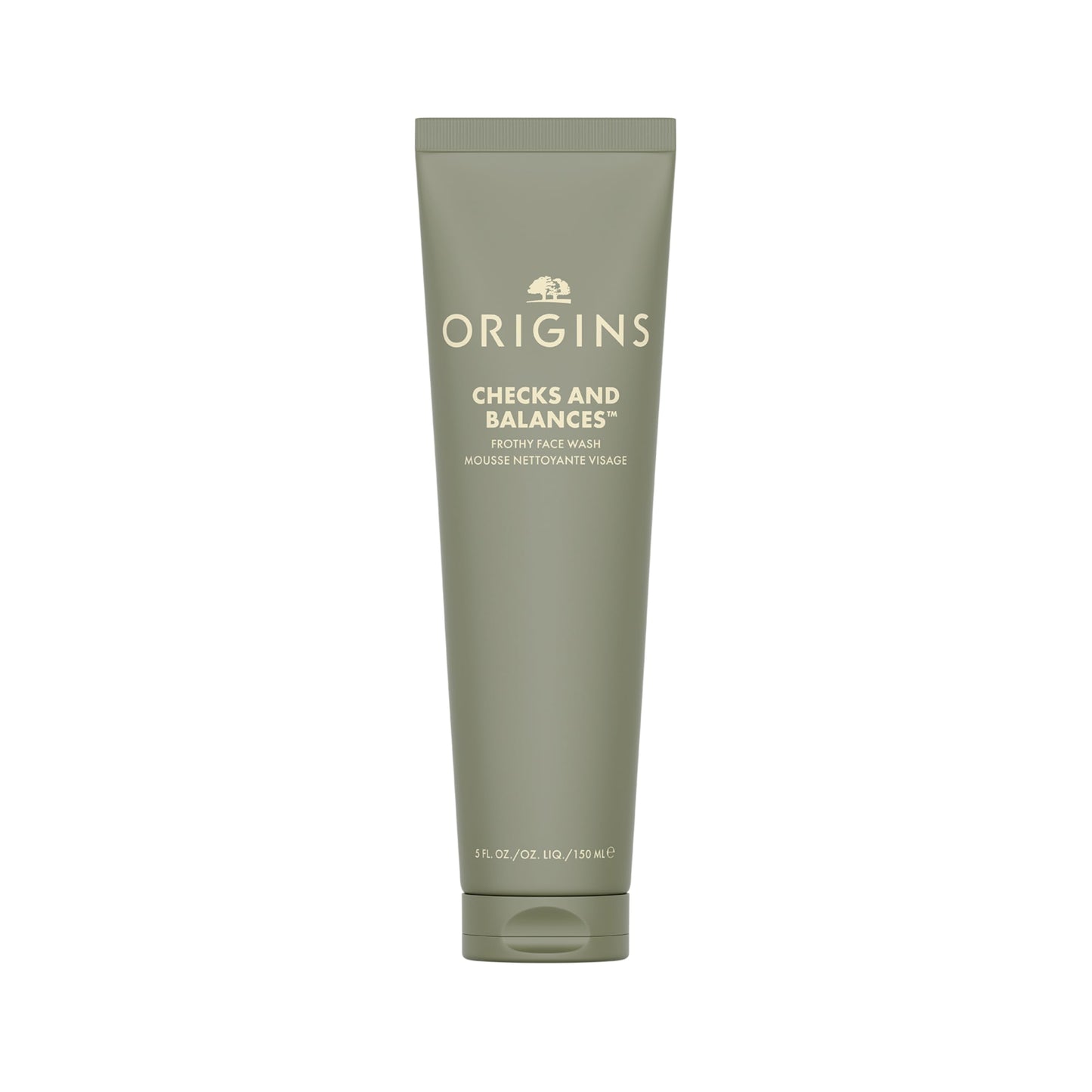 Origins Checks and Balances Frothy Face Wash | Gentle Face Cleanser for All Skin Types | With Mint, 5 Fl Oz