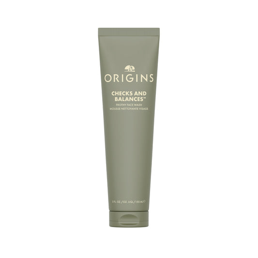 Origins Checks and Balances Frothy Face Wash | Gentle Face Cleanser for All Skin Types | With Mint, 5 Fl Oz