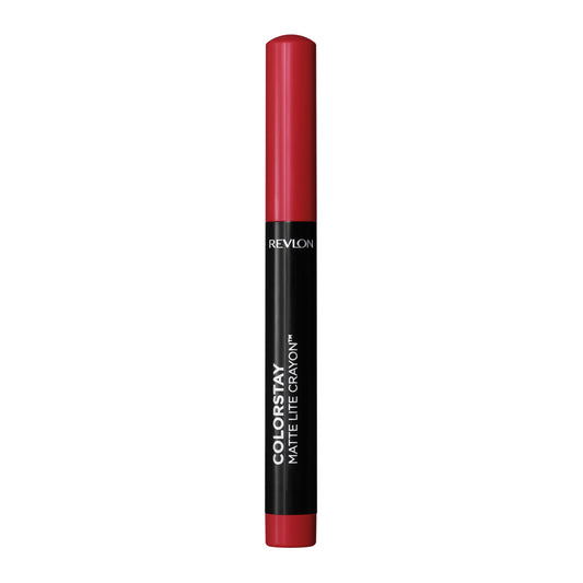 REVLON ColorStay Matte Lite Crayon Lipstick with Built-in Sharpener, Smudge-proof, Water-Resistant Non-Drying Lipcolor, 010 Air Kiss, 0.049 oz