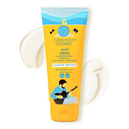 Conscious Chemist® Sun Drink Hybrid SPF 50 PA++++ Sunscreen Unwind Edition | Water Resistant , Ceramides & Milk Thistle Extract | UVA/UVB Protection |