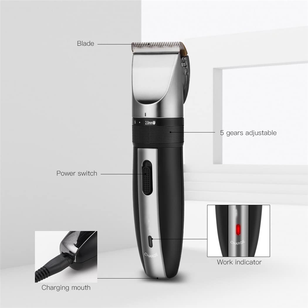 GLESVOWIO Hair Clippers Men Clipper Professional Beard Trimmer Cordless Shaving Machine Recargeable Haircut Razor Cutting Limit Comb Beauty and Personal Care GLESVOWIO
