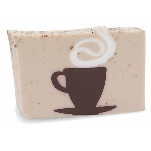 Primal Elements Glycerin Bar Soap | Helps All Skin Types, Sensitive, Oily & Dry Skin | NO PARABENS, VEGAN, GLUTEN FREE, 100% VEGETABLE BASE - (Café Au