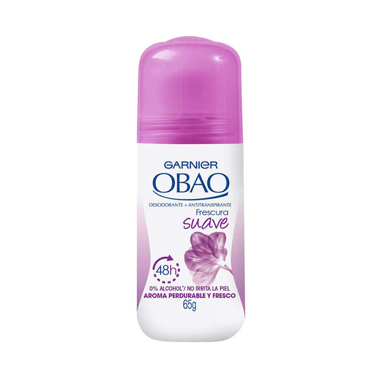 (Pack of 4) Garnier OBAO for Women, 48 Hour Roll on Deodorant & Antiperspirant, Soft Freshness, 65 g each by Garnier OBOA by Garnier OBOA Beauty and Personal Care Garnier