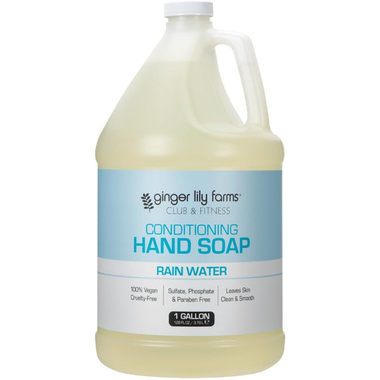 Ginger Lily Farms Club & Fitness Conditioning Liquid Hand Soap Refill, 100% Vegan & Cruelty-Free, Rain Water Scent, 1 Gallon (128 fl oz) Beauty & Personal Care Ginger Lily Farms