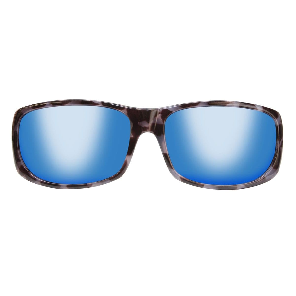 Jonathan Paul Pandera Polarized Fitover Sunglasses in Black Marble with Blue Mirror Lenses