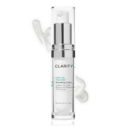 ClarityRx Easy On The Eyes Smoothing Eye Cream, Natural Plant-Based Anti-Aging Under Eye Cream for Dark Circles, Contains Hyaluronic Acid, Paraben