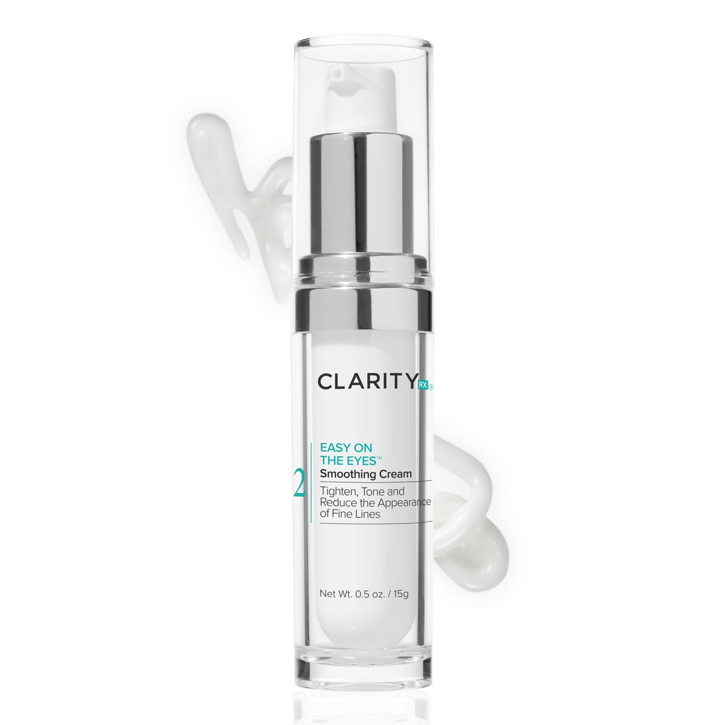 ClarityRx Easy On The Eyes Smoothing Eye Cream, Natural Plant-Based Anti-Aging Under Eye Cream for Dark Circles, Contains Hyaluronic Acid, Paraben
