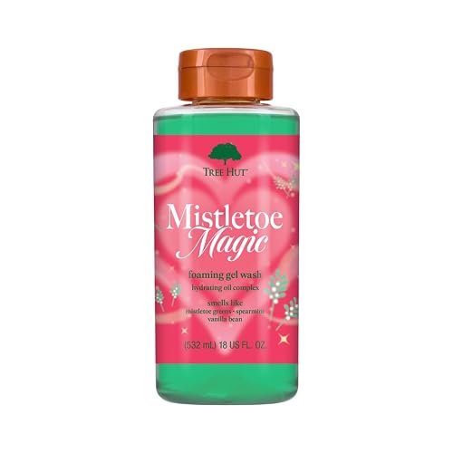 Tree Hut Mistletoe Magic Wash, Gently Cleanses and Leaves Skin Looking Fresh and Radiant, Body Wash, Limited Edition Holiday, 18 Fl Oz