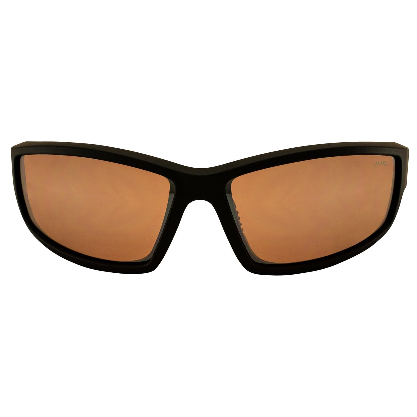 Maxx Zulu Sport Golf Motorcycle Riding Sunglasses Black with HighDefinition Amber Lens