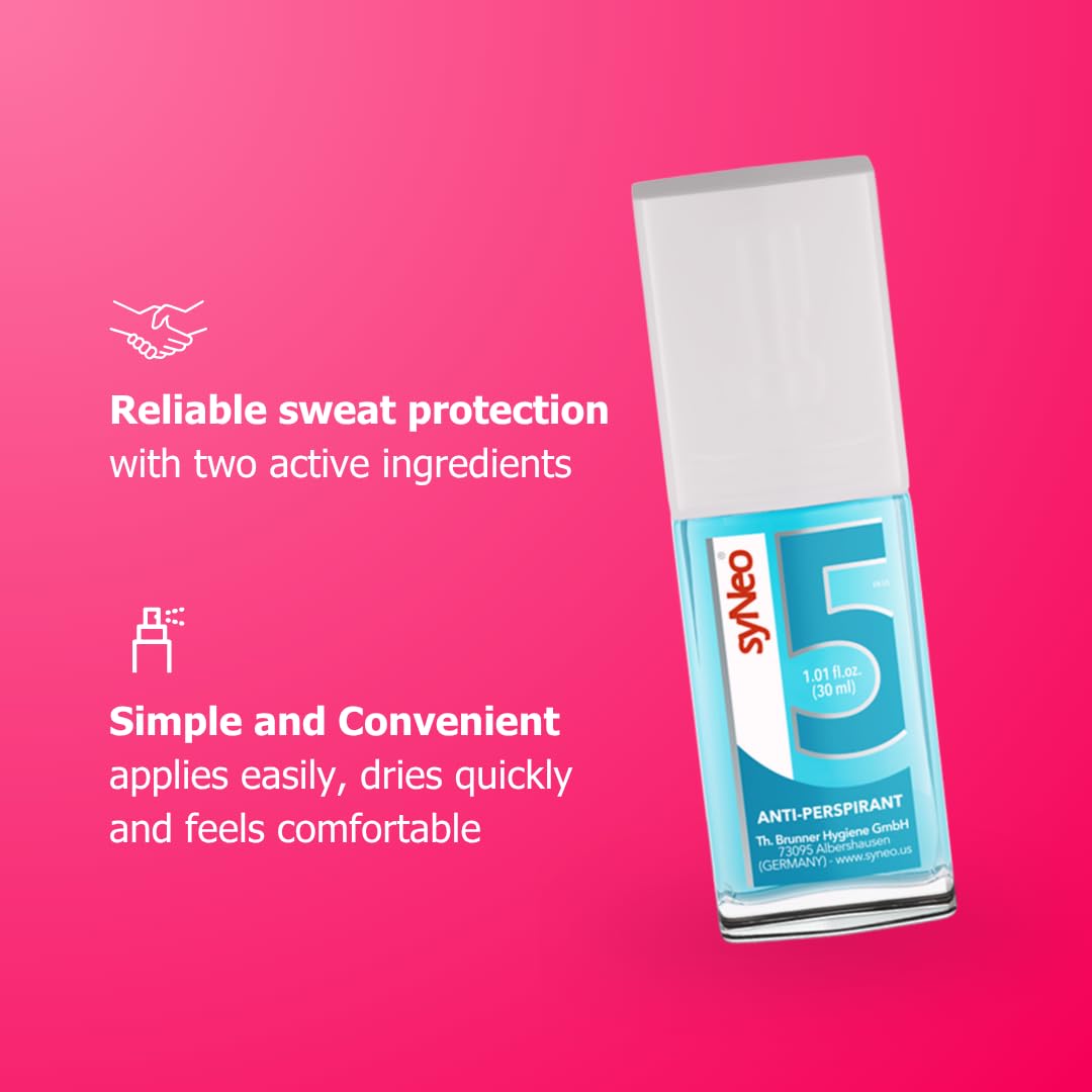 syNeo 5 Antiperspirant Pump Spray - Strong Formula, No Scent, Long-Lasting, Heavy Sweat & Odor Protection, 1 pack 1.01 fl. oz. Beauty and Personal Care syNeo