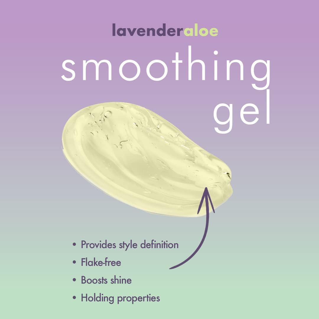 EDEN BodyWorks Lavender Aloe Smoothing Hair Gel (8 oz) - Enhances Curly or Natural Hair Look - Smooth Frizz & Tame Flyaways